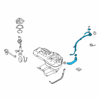OEM 2015 Hyundai Tucson Filler Neck & Hose Assembly Diagram - 31030-2S500