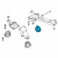 OEM 2017 BMW 330i Automatic Transmission Mount Diagram - 22-31-6-861-324