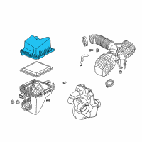 OEM Saturn Vue Cover, Air Cleaner Housing Diagram - 22719096