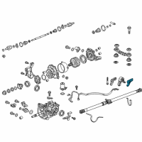 OEM 2015 Honda CR-V Bracket B, L RR Diff Diagram - 50540-T0A-003