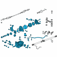 OEM 2014 Honda CR-V Carrier Assembly, Rear Diagram - 41200-R7L-030