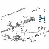 OEM 2015 Honda CR-V Mounting Assy A RR Dif Diagram - 50710-T0A-A00