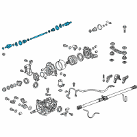 OEM 2016 Honda CR-V Shaft Assembly, L Drive Diagram - 42311-T1W-A01