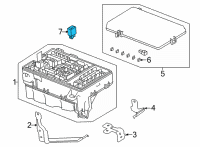 OEM 2021 Acura RDX Relay Assembly, Power (Micro Iso) (Omron) Diagram - 39792-SJC-A01