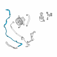 OEM 2016 Hyundai Genesis Coupe Tube & Hose Assembly-Return Diagram - 57540-2M200