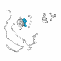 OEM 2011 Hyundai Genesis Coupe Pump Assembly-Power Steering Oil Diagram - 57100-2M100