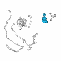 OEM 2015 Hyundai Genesis Coupe Reservoir Assembly-Power Steering Diagram - 57150-2M000