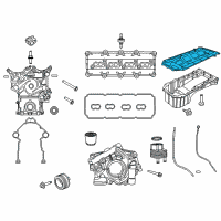 OEM Dodge Challenger Gasket-Engine Oil Pan Diagram - 5038377AA