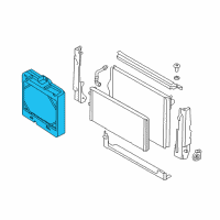 OEM 2019 BMW M4 Supplementary Coolant Radiator, Left Diagram - 17-11-2-284-603