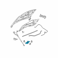 OEM 2008 Jeep Commander Hood Latch Diagram - 55396247AF