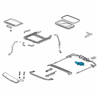 OEM 2012 Honda Accord Motor, Sunroof Diagram - 70450-TE0-A02