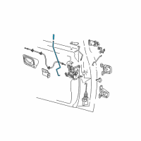 OEM 1997 Ford Ranger Lock Rod Diagram - F37Z-1021852-A
