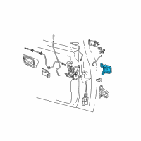 OEM 1998 Mercury Mountaineer Upper Hinge Diagram - 6L5Z-1022800-B