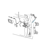 OEM 1997 Ford Ranger Cylinder Rod Diagram - F37Z-1022134-A