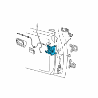 OEM 1997 Ford Ranger Door Latch Assembly Diagram - F67Z1021812AB