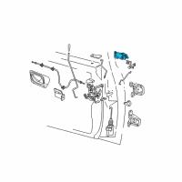 OEM 2003 Ford Ranger Handle, Outside Diagram - F37Z-1022405-A