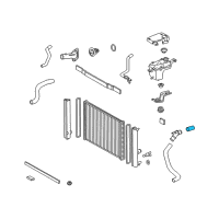 OEM 2012 Lexus HS250h Hose, Radiator, NO.3 Diagram - 16573-28010