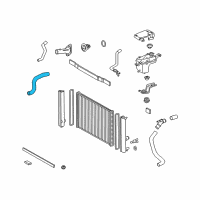 OEM 2010 Lexus HS250h Hose, Radiator, NO.2 Diagram - 16572-28250