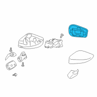 OEM 2015 Scion FR-S Mirror Glass Diagram - SU003-03066