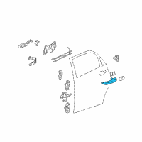 OEM 2008 Pontiac G6 Handle, Outside Diagram - 22672194