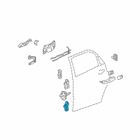 OEM Pontiac Torrent Hinge Asm-Front/Rear Side Door Upper/Lower Diagram - 15856769