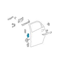 OEM Pontiac Hinge Asm-Front/Rear Side Door Upper/Lower Diagram - 15856768