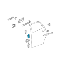 OEM 2008 Pontiac Torrent Hinge Asm-Front/Rear Side Door Upper/Lower Diagram - 15856768