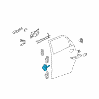 OEM 2008 Pontiac Torrent Link Asm-Rear Side Door Check Diagram - 15869083