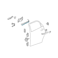 OEM Pontiac Torrent Rod, Rear Side Door Inside Handle - LH Diagram - 88980991