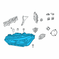 OEM 2021 BMW X6 Headlight, Laser Light, Left Diagram - 63-11-7-933-343