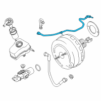 OEM 2013 BMW 335i Vacuum Pipe Diagram - 11-66-7-609-055