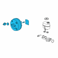 OEM Chevrolet Corvette Brake Booster Diagram - 84162710