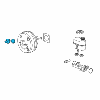 OEM 2007 GMC Yukon XL 2500 Booster Check Valve Diagram - 15823207