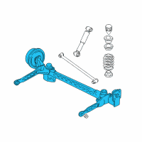 OEM 2007 Chevrolet Uplander Rear Axle Assembly (W/O Brake) Diagram - 15857614