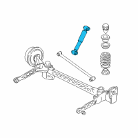 OEM 2008 Chevrolet Uplander Rear Leveling Shock Absorber Assembly Diagram - 15926213