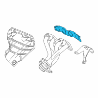 OEM 2006 Acura RSX Gasket, Exhaust Manifold Diagram - 18115-PNE-004