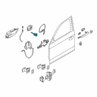 OEM 2014 BMW X1 Lock Cylinder Left Diagram - 51-21-2-993-145