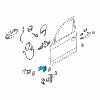 OEM BMW X1 Door Hinge, Front Top Right/Bottom Left Diagram - 41-00-2-993-108