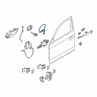 OEM BMW X1 Bowden.Cable, Outside Door Handle Front Diagram - 51-21-2-990-415