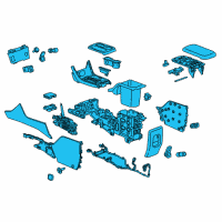 OEM 2020 Chevrolet Colorado Console Assembly Diagram - 84482081