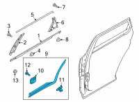 OEM Kia Sorento GARNISH Assembly-Rr Dr S Diagram - 87731R5000