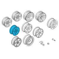 OEM Mercury Mountaineer Wheel Diagram - 6L9Z-1007-KB