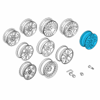 OEM 2007 Mercury Mountaineer Wheel Diagram - 6L9Z-1007-A