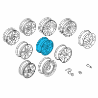 OEM 2004 Ford Explorer Wheel Diagram - 4L2Z-1007-FA