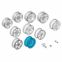 OEM Mercury Mountaineer Spare Wheel Diagram - 1L2Z-1015-CA