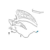 OEM 2004 Mercury Monterey Release Cable Diagram - 6F2Z-16916-AA