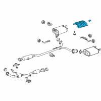 OEM 2009 Toyota Camry Heat Shield Diagram - 58327-07011