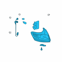OEM 2014 Toyota Venza Tail Lamp Assembly Diagram - 81550-0T020