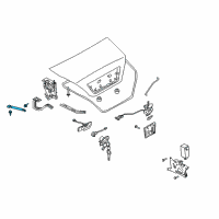 OEM 2002 Infiniti Q45 Stay Assembly Trunk Diagram - 84431-AR026