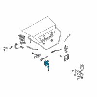 OEM Infiniti Cylinder Set-Trunk Lid Lock Diagram - H4660-AR025